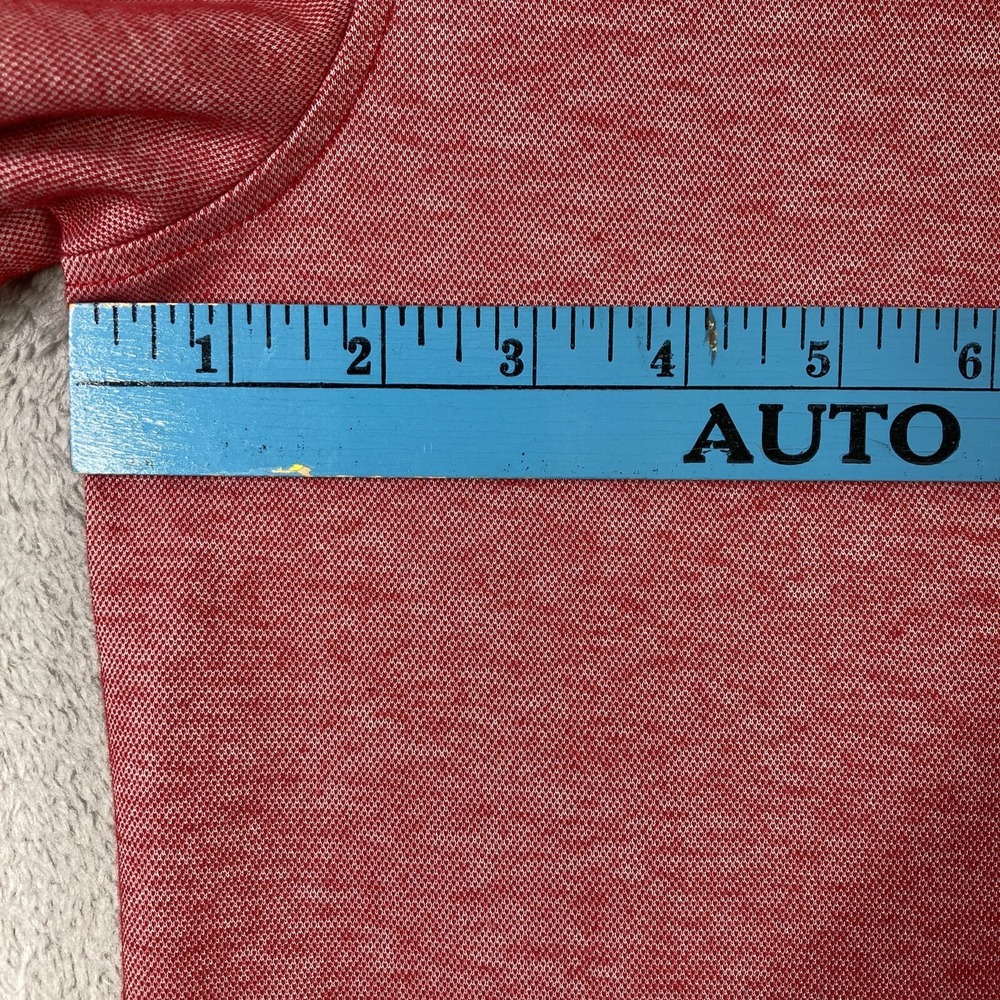 Members Mark Polo Shirt Adult Medium Red Pima Cotton Blend Preppy Casual Comfort - Picture 8 of 12